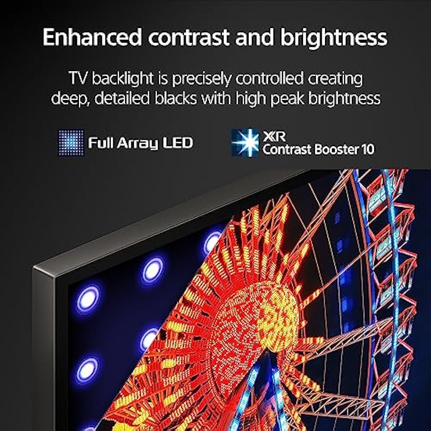 TV Sony 4K Ultra HD de 65 polegadas Série X90L: BRAVIA XR Full Array LED Smart Google TV com Dolby Vision HDR e recursos exclusivos para o Playstation® 5 XR65X90L - Modelo 2023, Preto