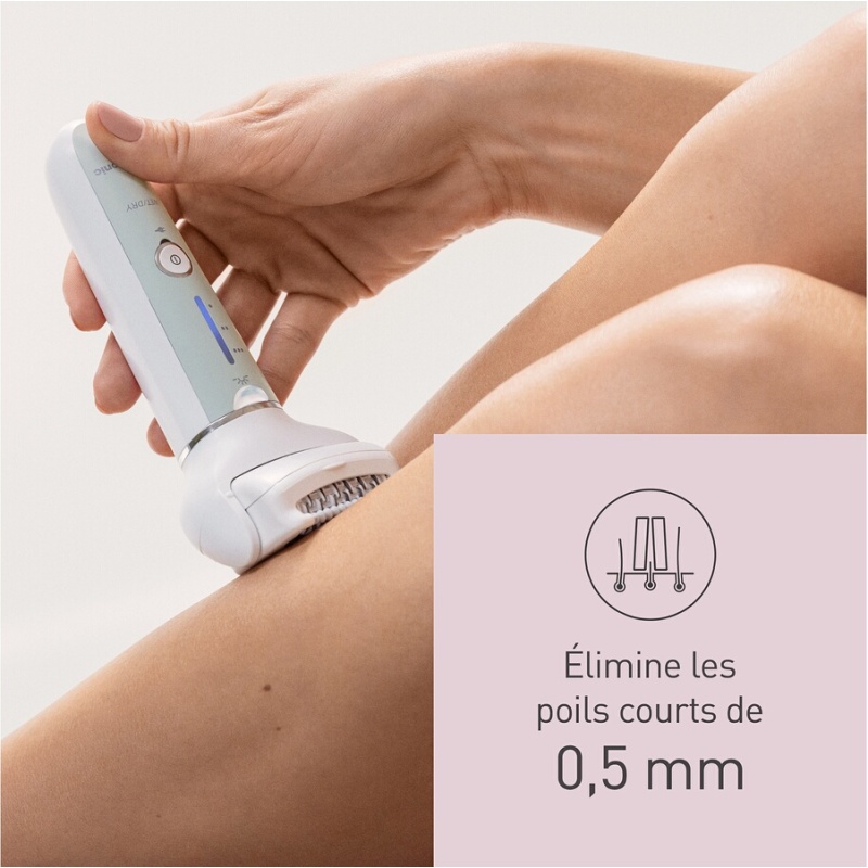 Epilateur électrique Panasonic ES-EY70AG503 avec 4 têtes incluses Wet & Dry