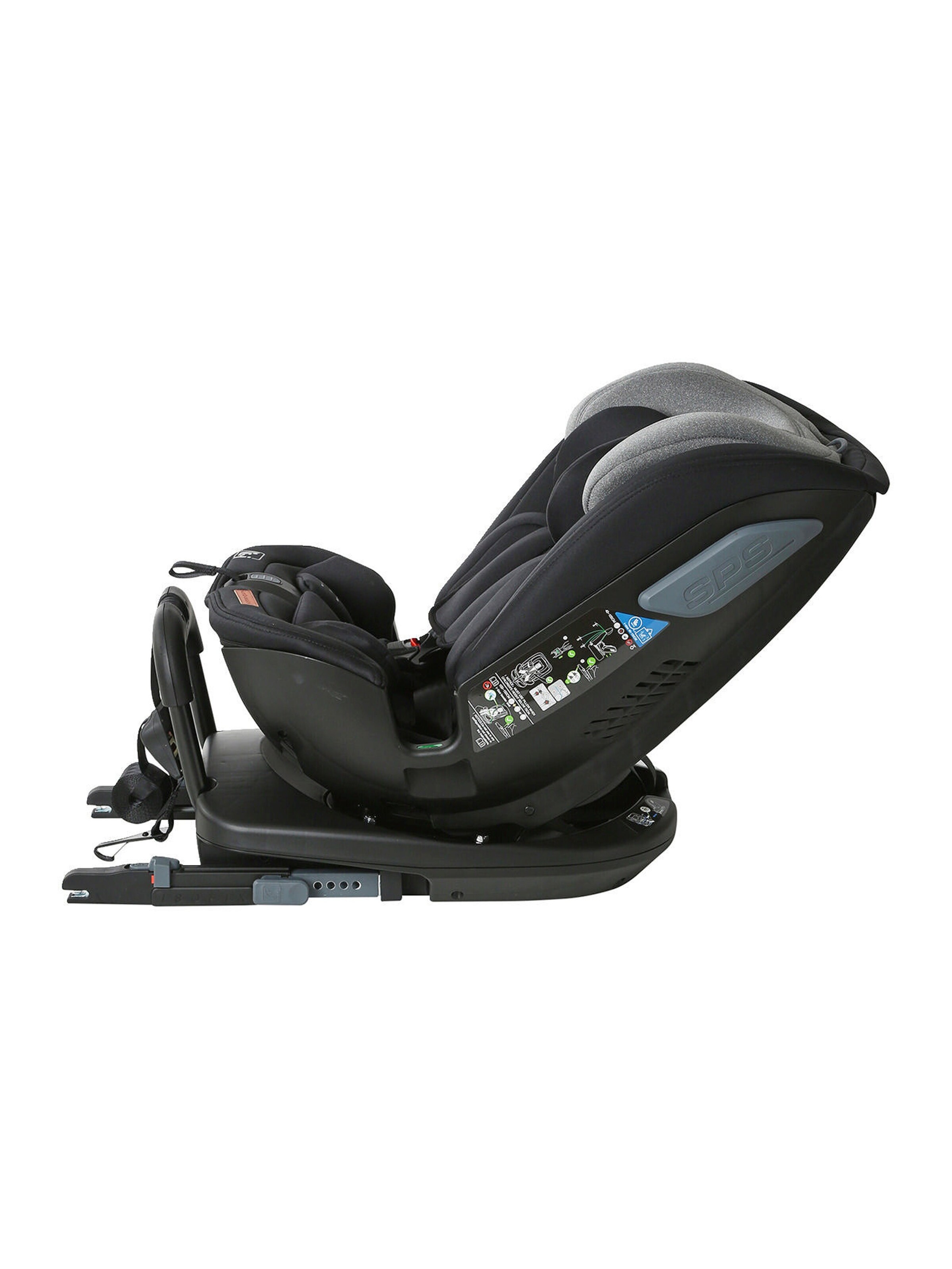 Vertbaudet Drehbarer i-Size-Kindersitz ROLL&SIT, 40-150 cm bzw. Gr. 1/2/3 pack schwarz