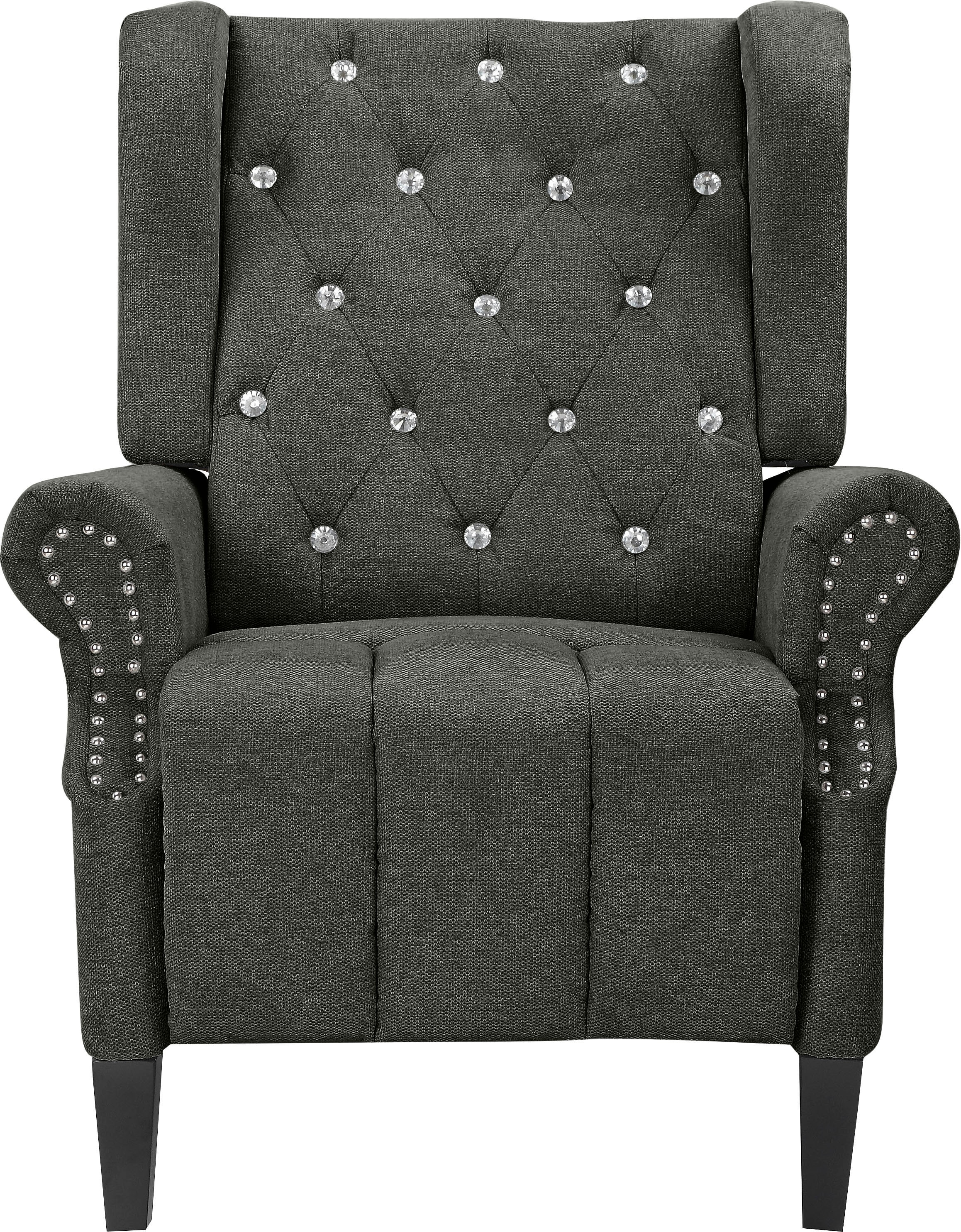 Home affaire Ohrensessel »Childebert« 1 Stk. tlg. mit Verstellung, Sitz und Rücken gepolstert, Sitzhöhe 49,5 cm