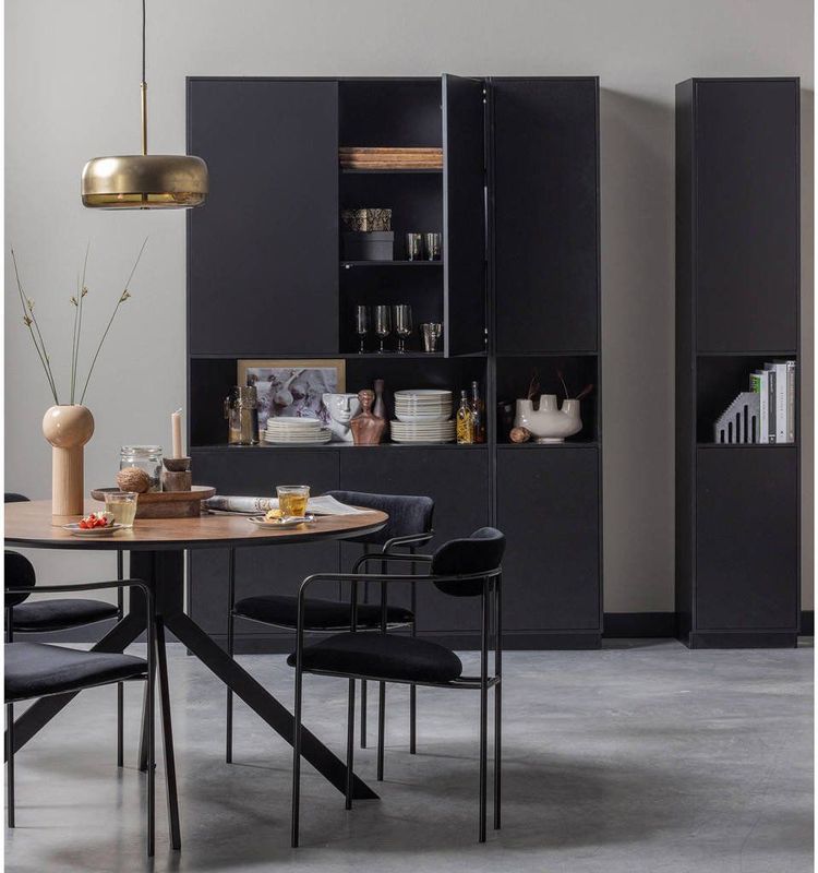 WOOOD Exclusive Bruno Eettafel Rond - Walnoot - 75xØ120