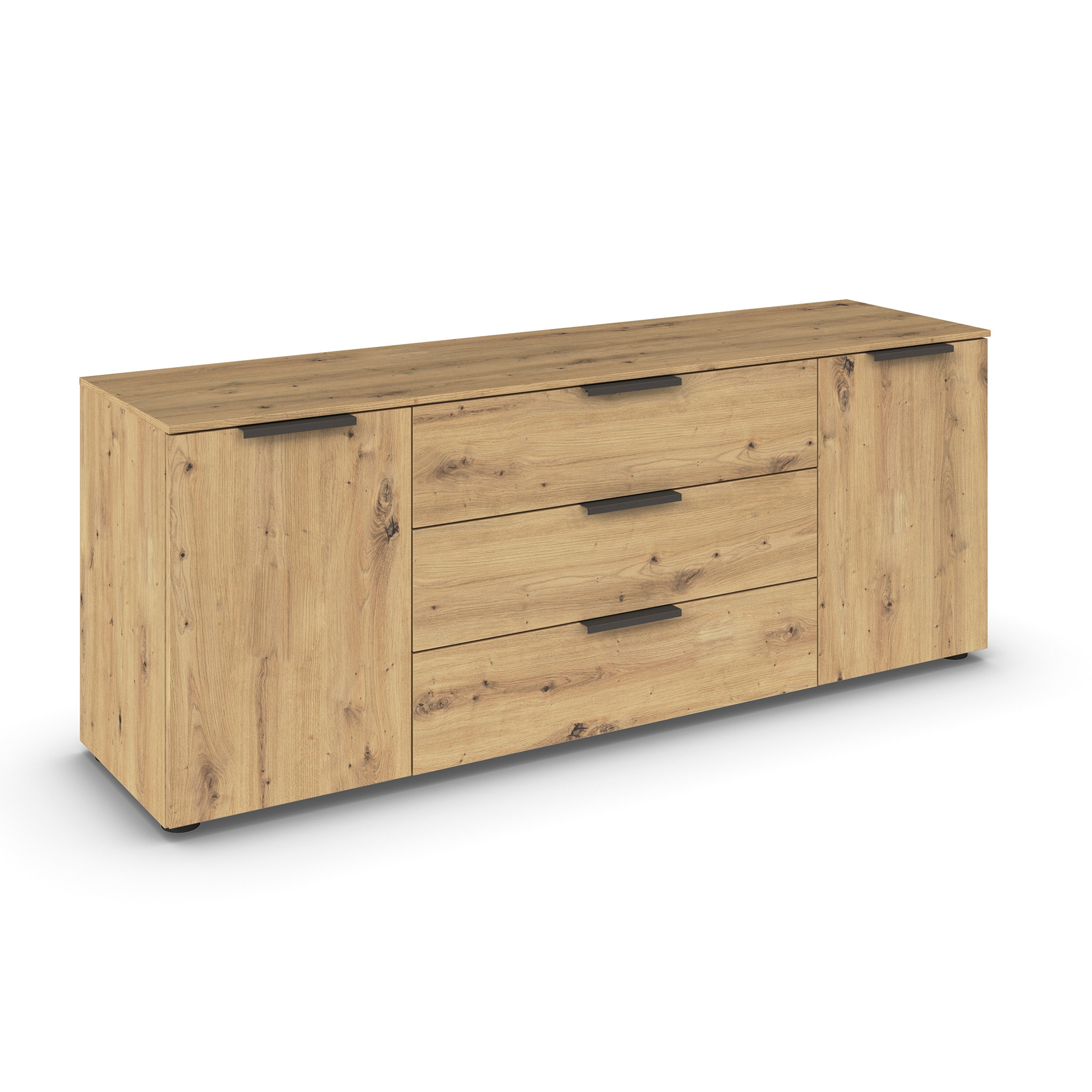 Lowboard - Artisan Eiche-graphit - 160 cm