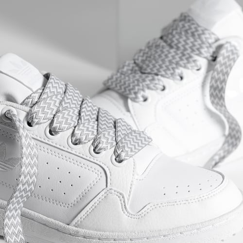 Baskets NY 90 Cloud White Core Black x Superlaced Gros Lacet Gris