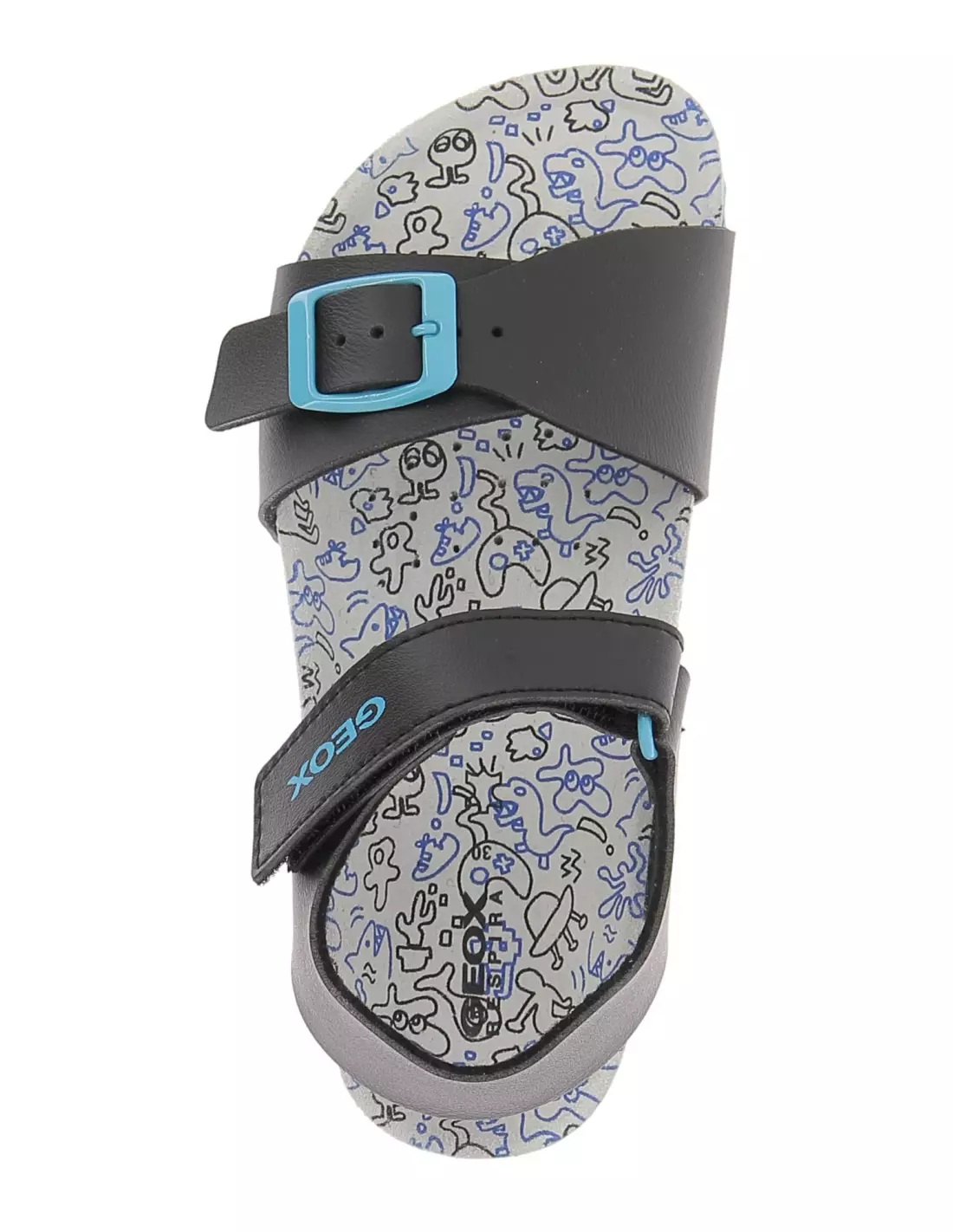 GEOX GHITA - Sandales & nu-pieds C0245BLACKROYAL