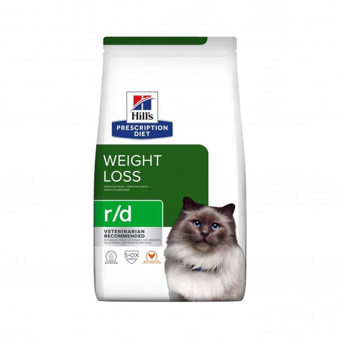 HILL'S Prescription Diet r/d Weight Loss au Poulet - Croquettes pour chat