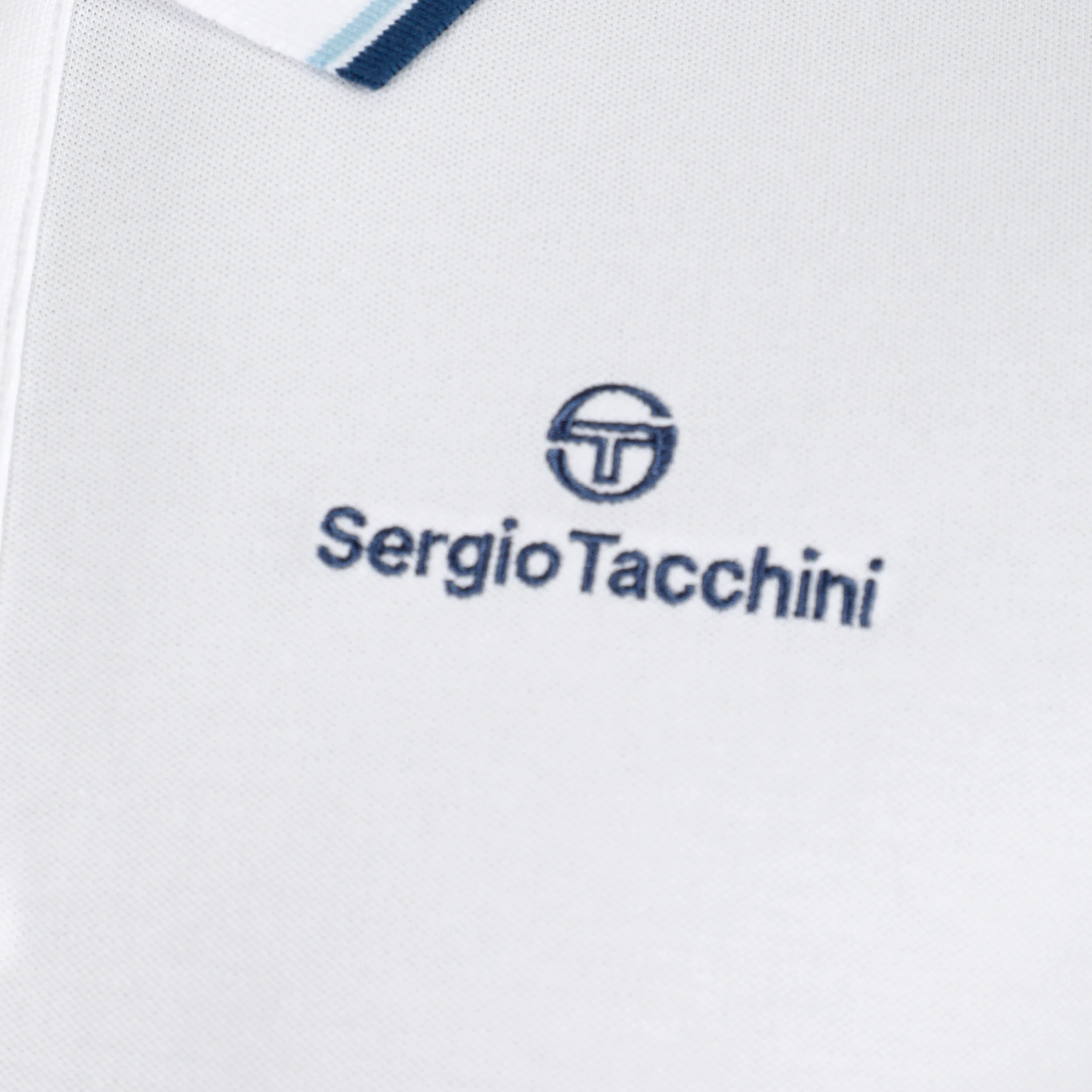 Sergio Tacchini Reed Polo Hommes - Blanc , Bleu