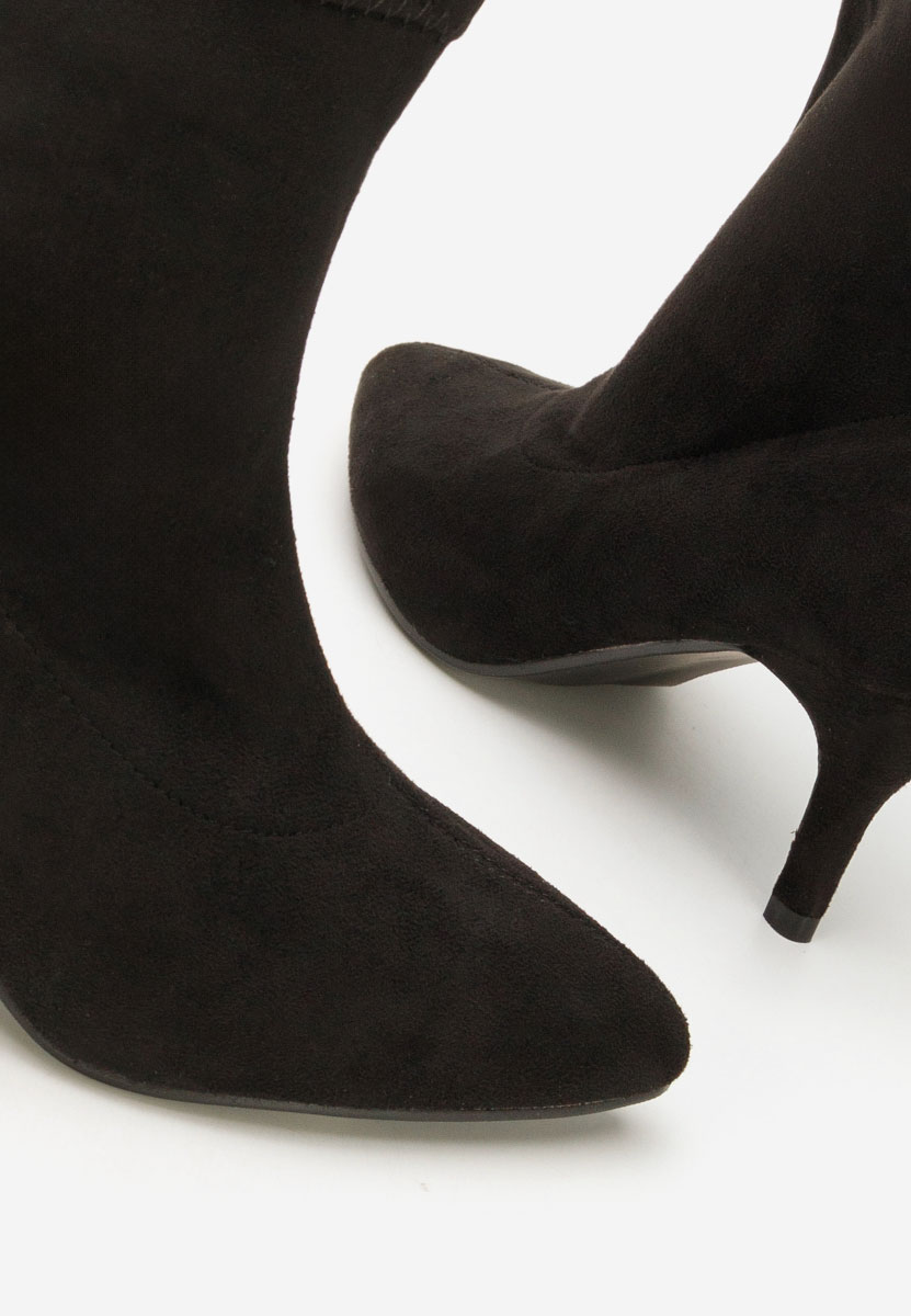 Bottines à talon fin noires Antiana
