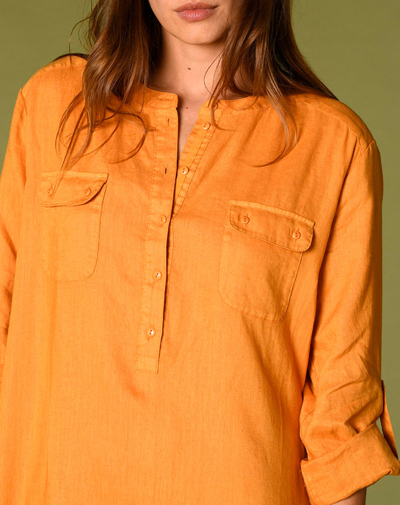 Harris Wilson Robe droite 100% Lin Lilou tournesol