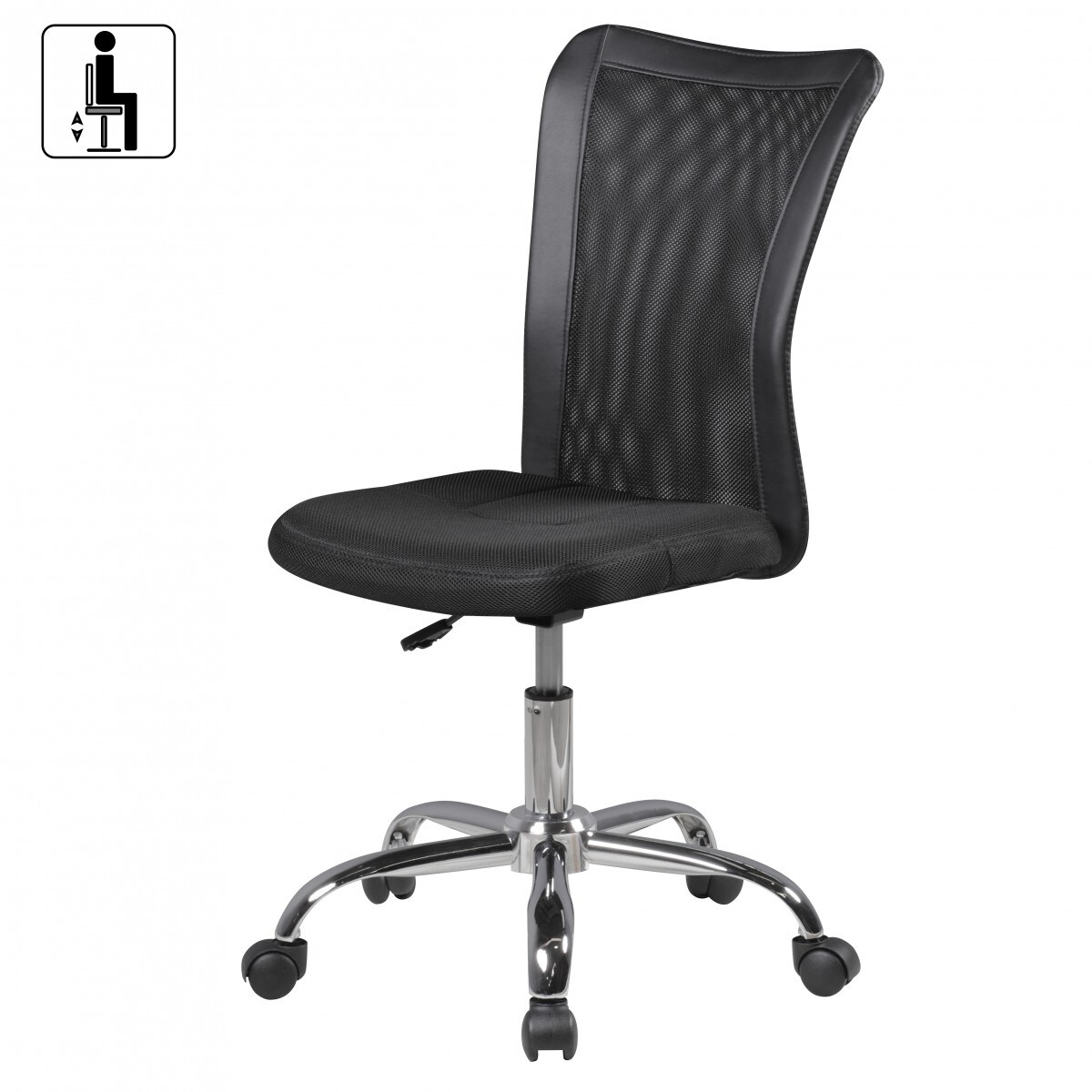 KADIMA DESIGN Kinderdrehstuhl Schreibtisch, ergonomisch, Netz, höhenverstellbar, bis 30 kg, in Pink/Schwarz, Blau/Schwarz