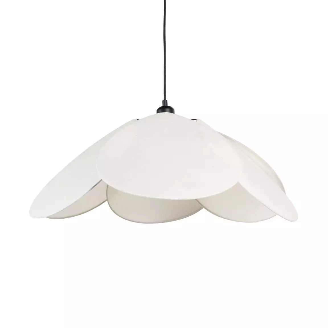 Suspension lumineuse tissu Pétale (D69 cm) Beige