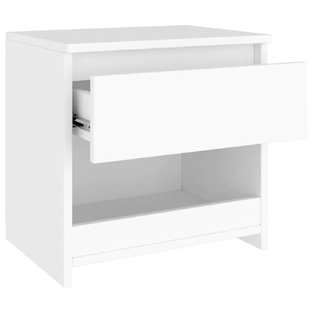 VIDAXL Lot de 2 Tables de chevet 40x30x39 cm - Blanc