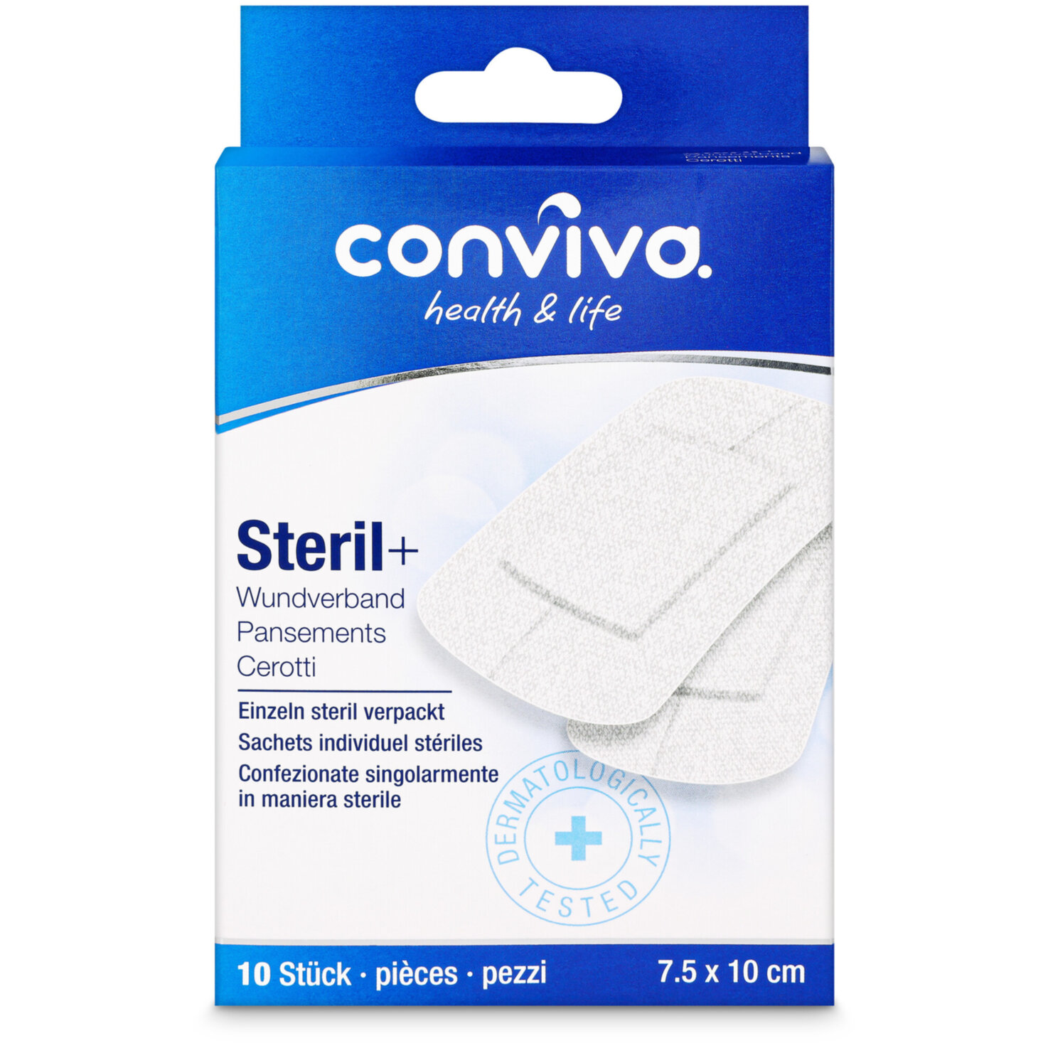 conviva Steril+ Steriler Wundverband 10 Stück