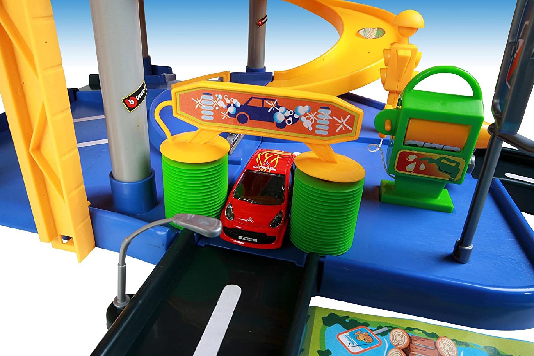 Bburago 18-30025 - Spielset - Street Fire Parkgarage Spielgarage Parkhaus Spielzeugautos