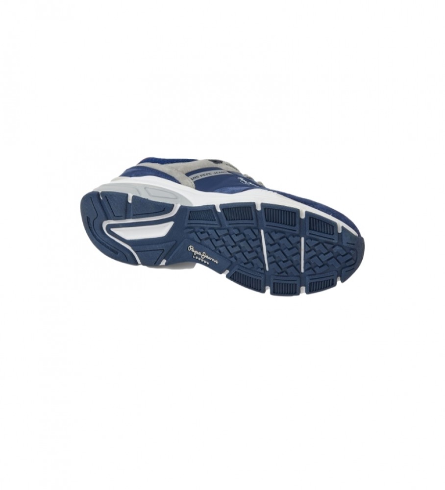 Tênis Pepe Jeans Dave Urban de couro combinado azul