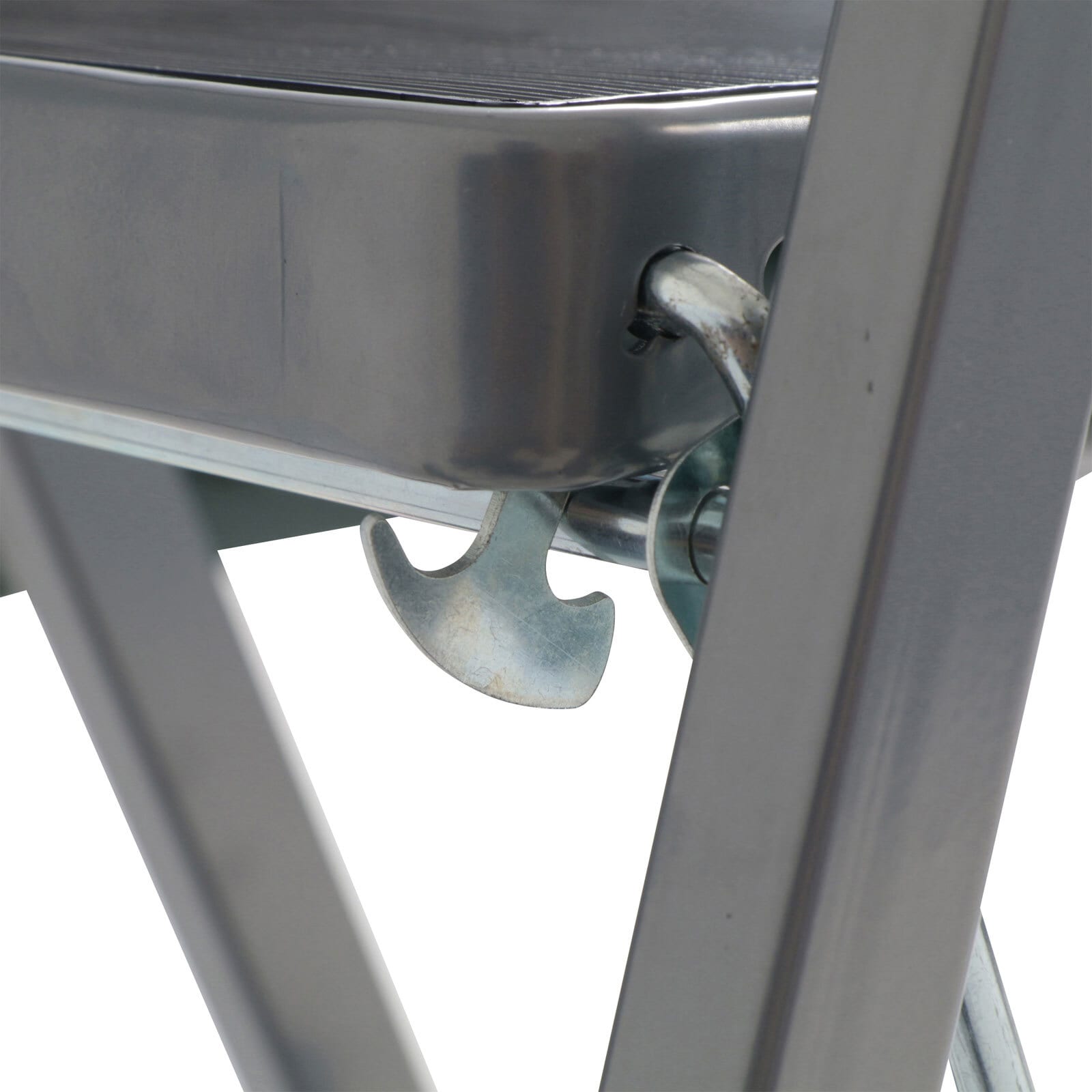 Klapptritt Top Star Stahl Silber 3 Stufen