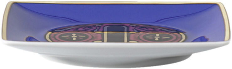 Versace Bowl 12cm sq. flat, Holiday Alphabet O, Versace Flerfarvet