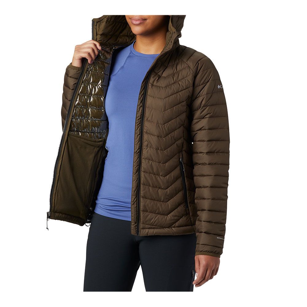 Columbia EU POWDER LITE - Doudoune Femme olive green