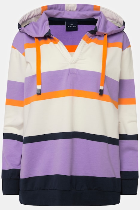 Hoodie, Ringel, Kapuze, Langarm, OEKO-TEX