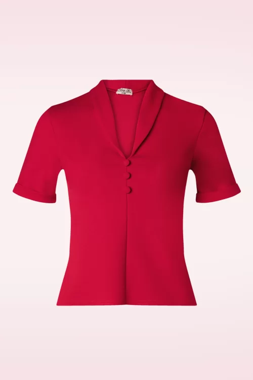Vintage Chic for Topvintage Molly top in rood