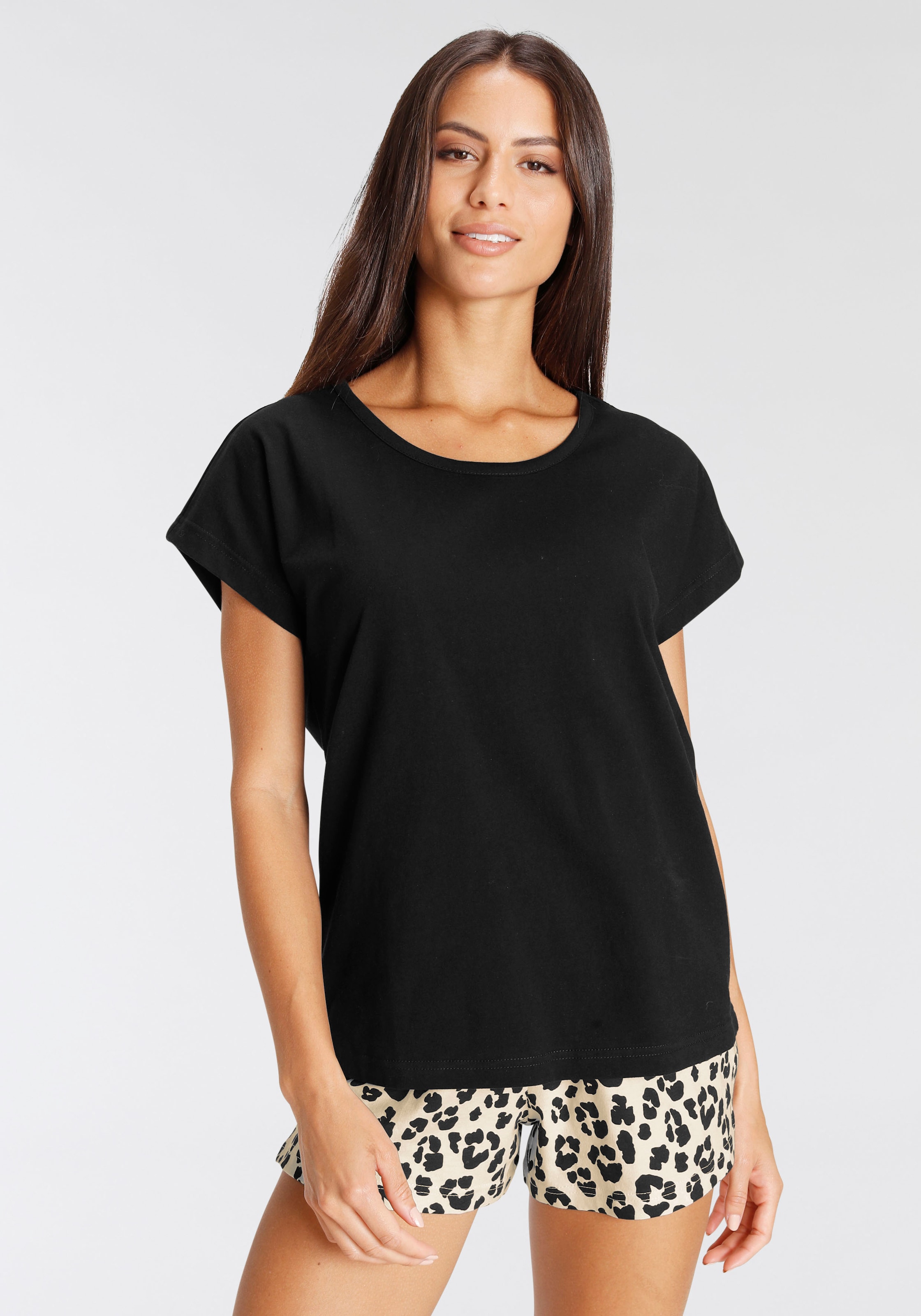 Vivance Dreams Shorty Packung, 2 Stück, 4 Stk. tlg., mit Animal-Print