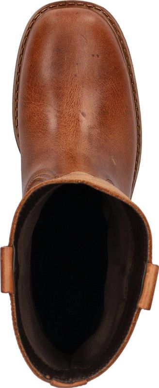 Nelson - Dames Hoge Laars - Rustiek Leer - Blokhak 5 cm