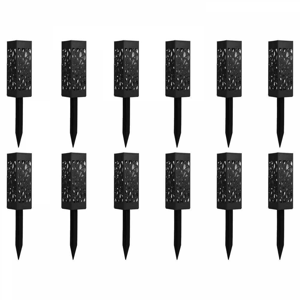 Lot de 12 bornes solaire à planter