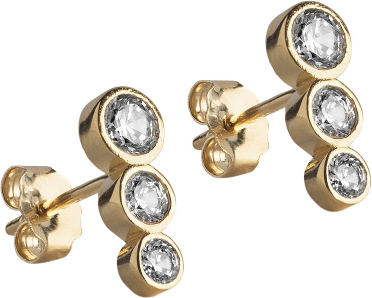 ENAMEL Copenhagen Studs, Trinity CZ Clear cz