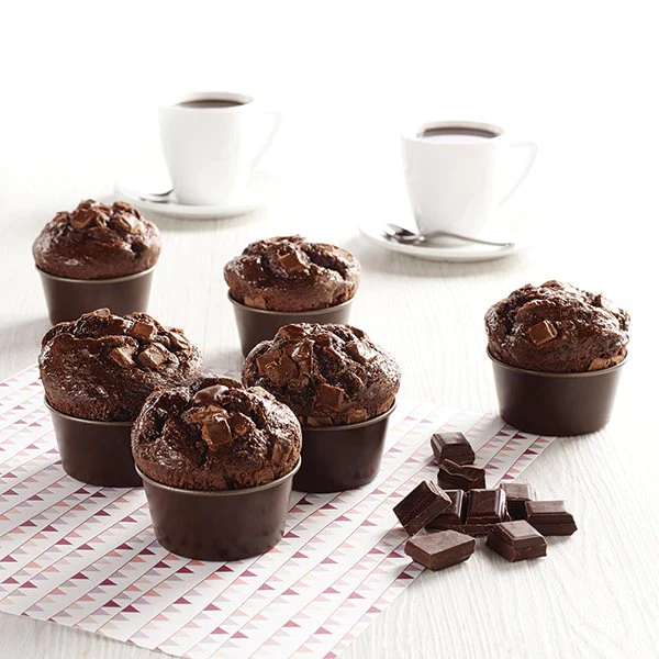 6 moules à muffin individuels Gobel