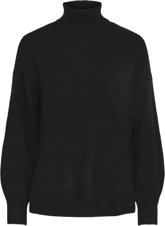 Pieces PCMALOU LS ROLLNECK KNIT NOOS BC Sort