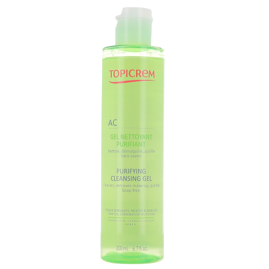 Gel visage nettoyant et purifiant Topicrem AC