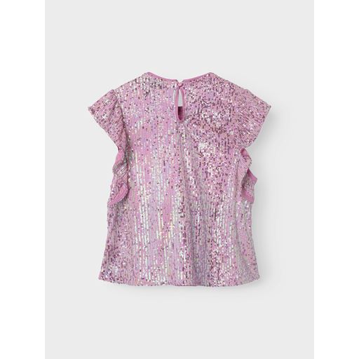 LMTD Rink Sequins Bluse, Lilac Snow, 158-164 cm