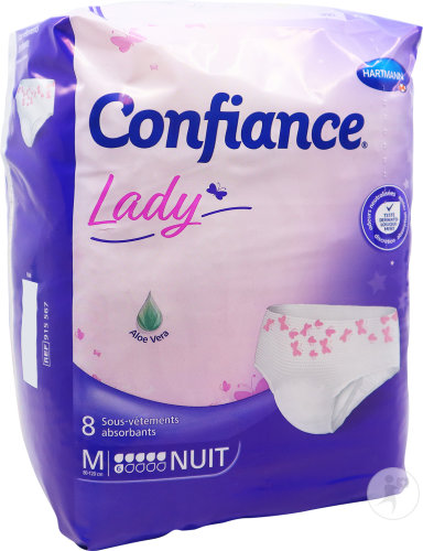 Hartmann Confiance Lady Absorption 6 Gouttes Nuit Taille M 8 Pièces