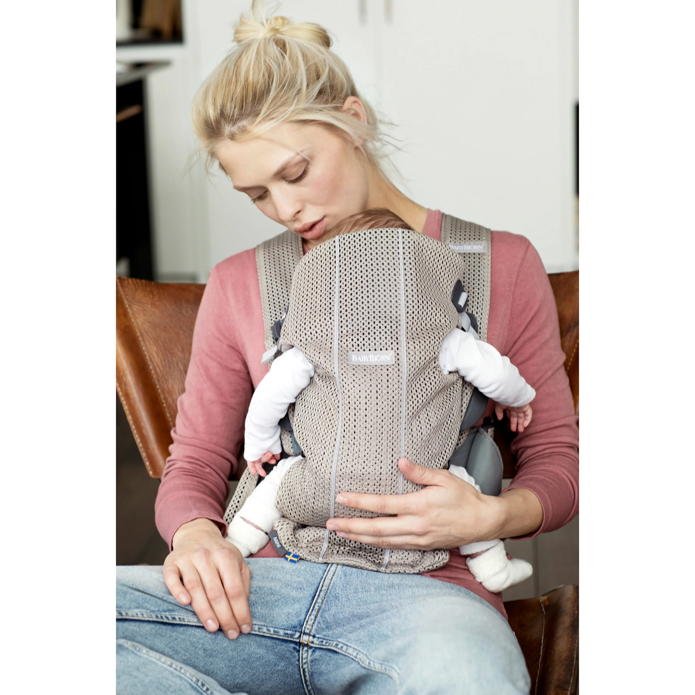 BabyBjörn Babytrage Mini 3D Mesh Greige
