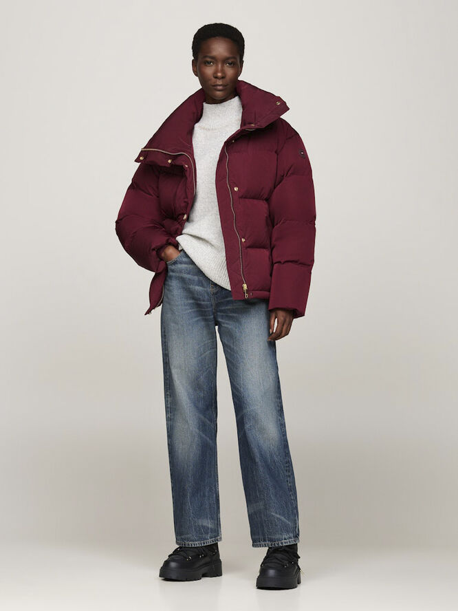 Tommy Hilfiger REAL SHEARLING LACE-UP SNOWBOOT Black