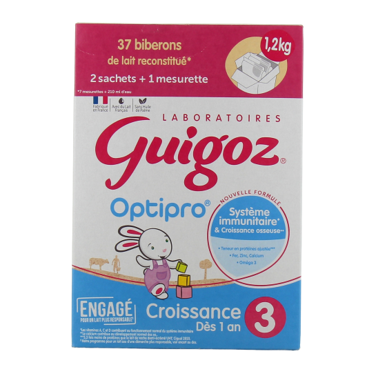 Guigoz Optipro Lait de Croissance - Teneur réduite en protéines