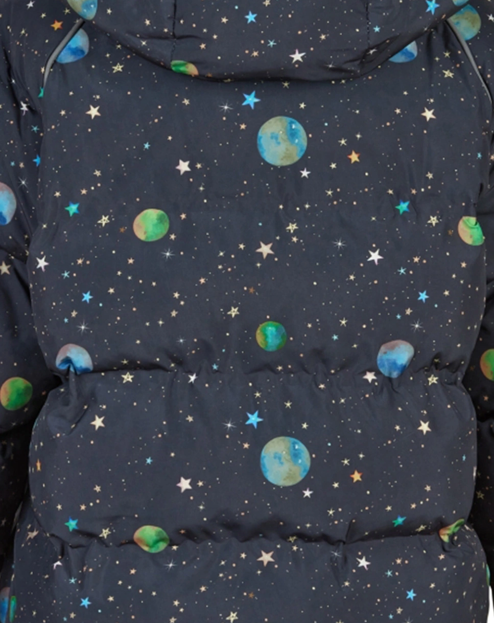 Steppjacke SPACE AOP in dark navy