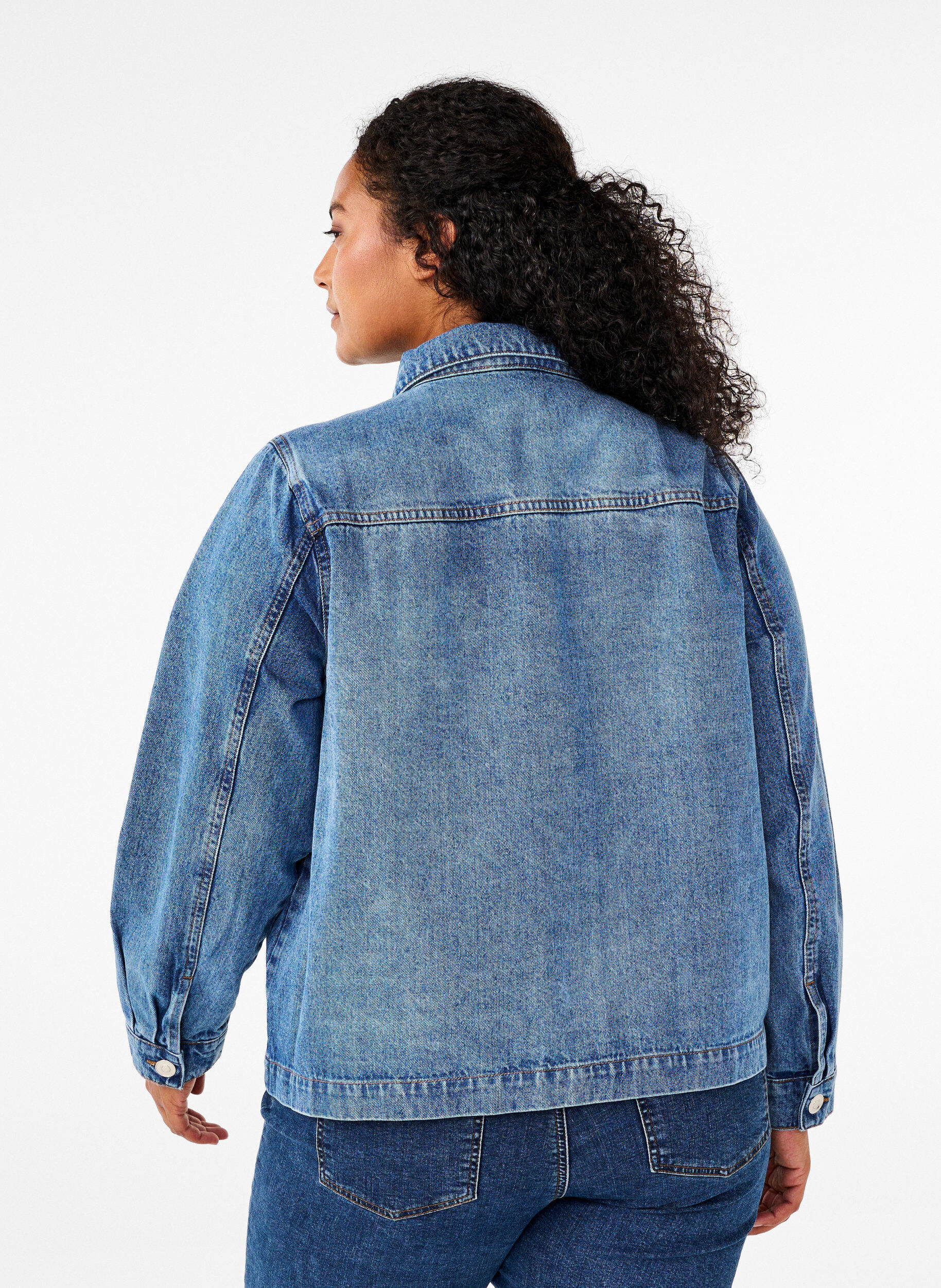 Denim skjortejakke med lommer