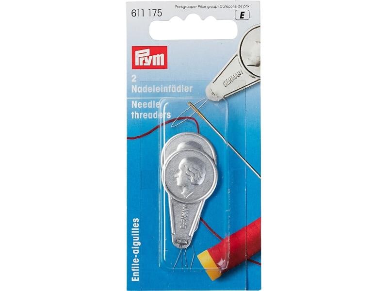 Prym Einfädler 48 mm x 10,5 cm, 2 Stück Beliebter Einfädler am heimischen Nähplatz