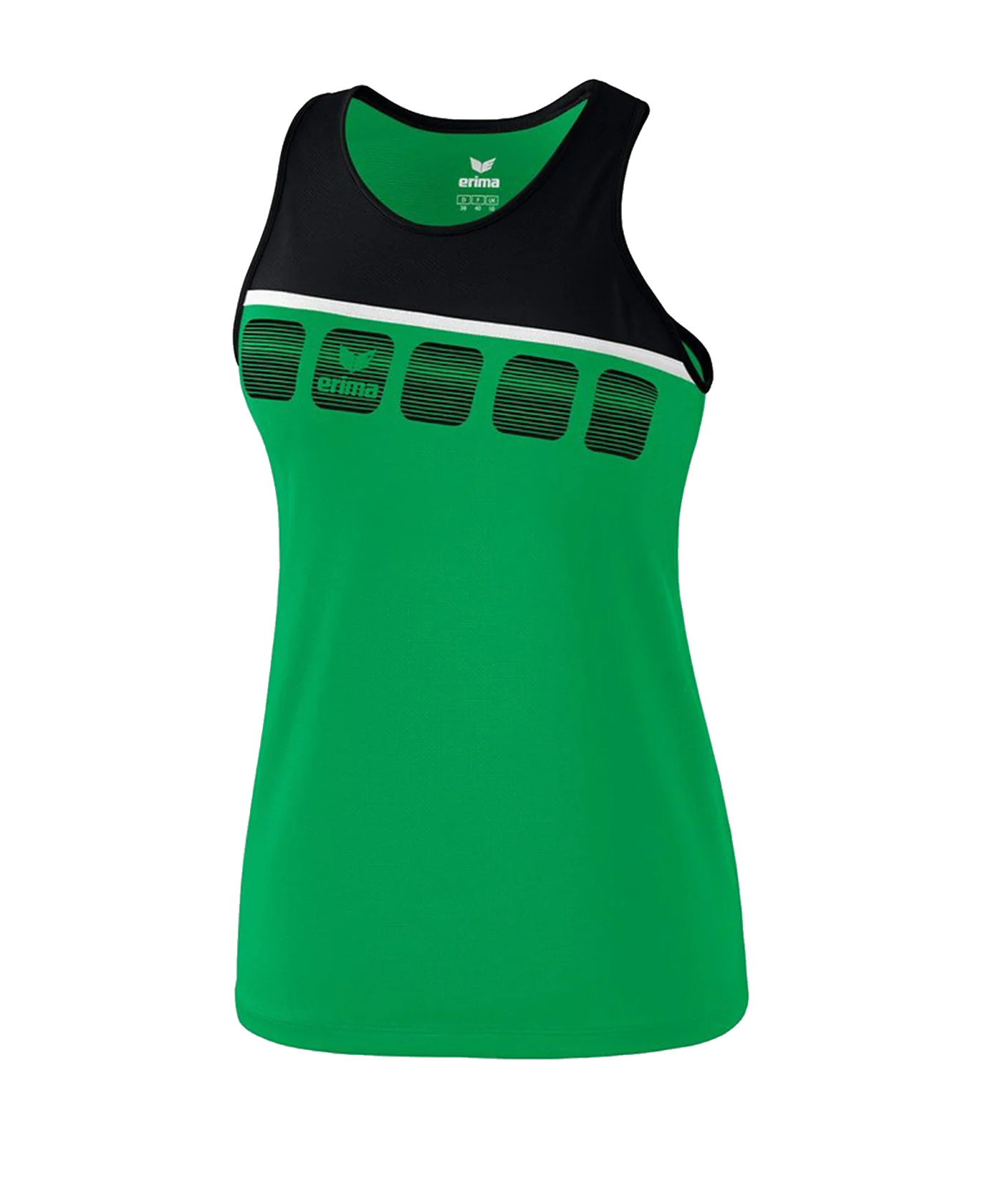 Erima 5-C Tanktop Kids Grün Schwarz