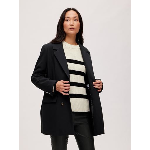 Selected Femme Myla Relaxed Blazer, Sort, 38