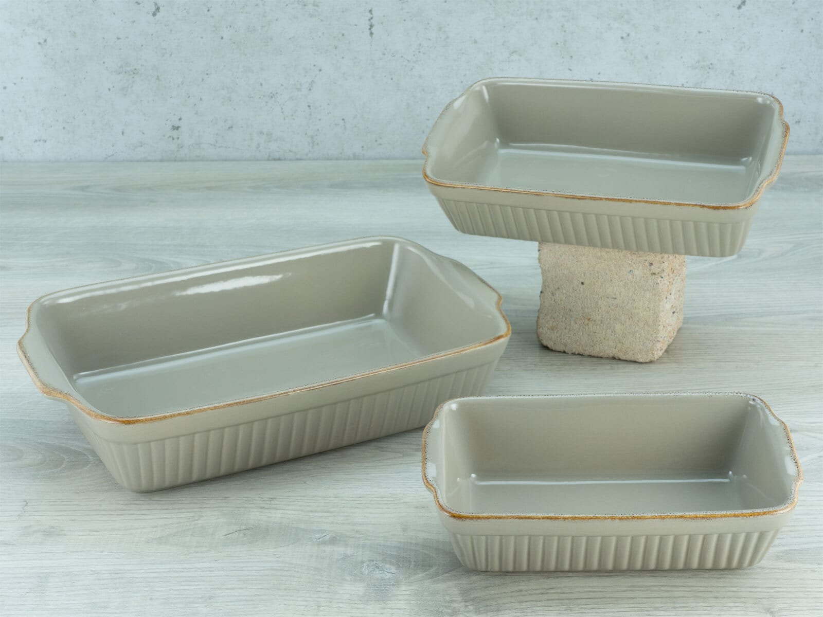 CreaTable Auflaufform CLASSIC VINTAGE taupebraun