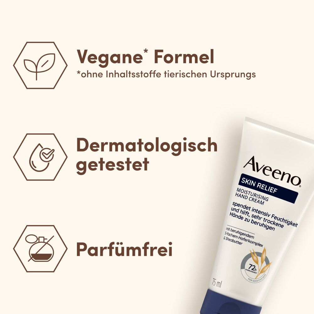 Aveeno® Skin Relief Handcreme mit 3-fachem Haferkomplex für trockene Haut