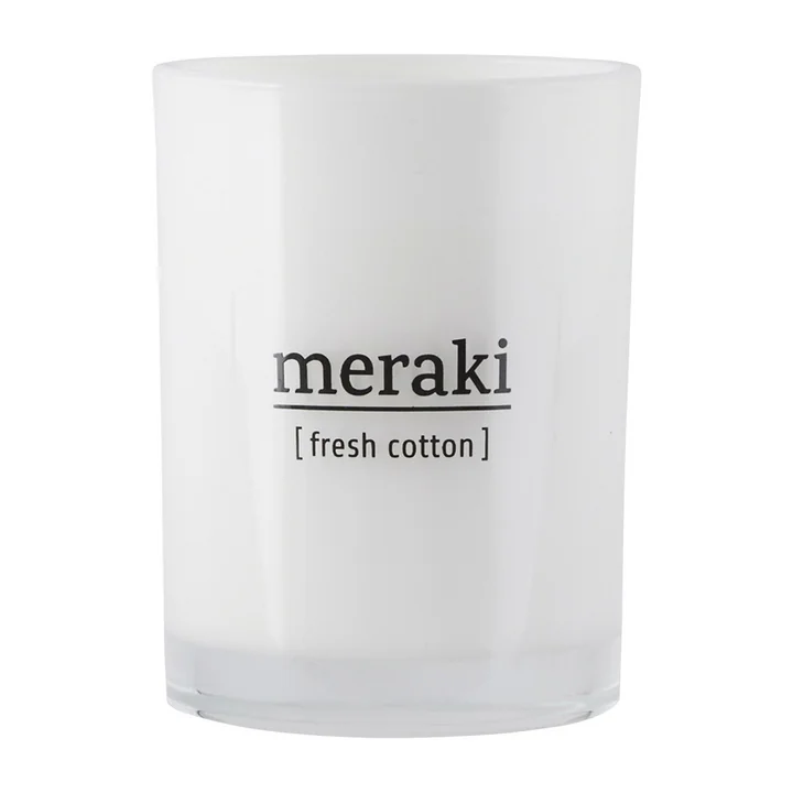Meraki - Duftkerze, Ø 8 cm, Fresh Cotton