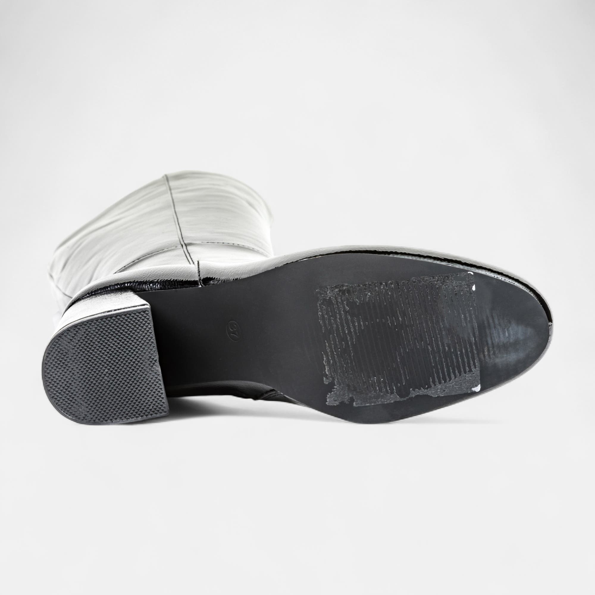 Bottes à talon Femme noir vernis