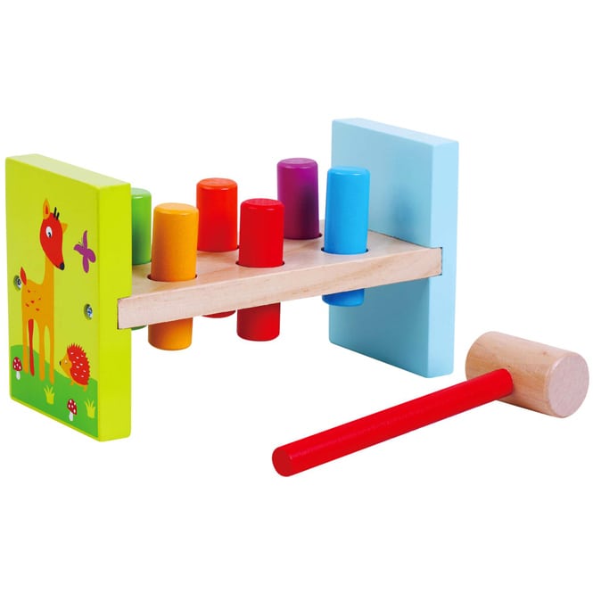 Besttoy - Klopfbank - aus Holz - 21 x 12 x 9 cm