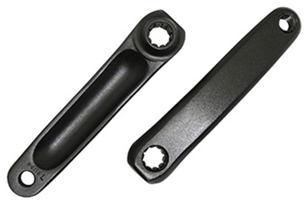 MANIVELLE DROITE   GAUCHE STRONGLIGHT MAGAN3 170mm  NOIR ISIS POUR BOSCH génération 1 -2 et 4-BROSE (DEPORT 10mm)