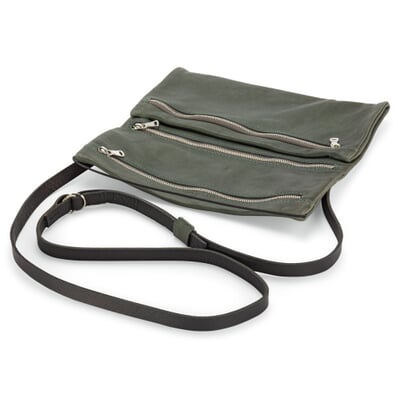 Damen-Schultertasche Clutch, Grün