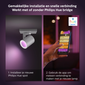 Philips Hue opbouwspot Argenta aluminium