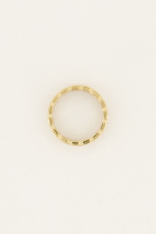 Brede ring met schakels