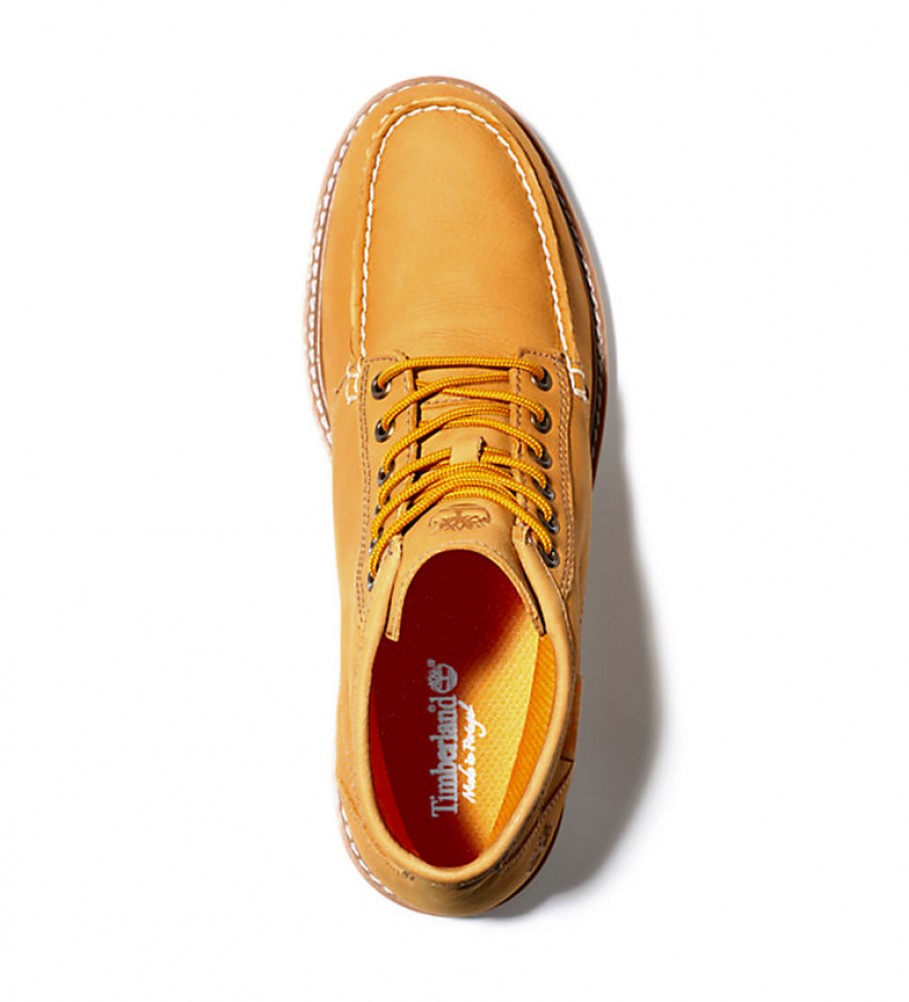Botas Timberland Newmarket II Boat Chukka em couro, mostarda